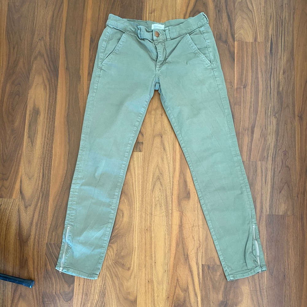 Vintage Army Green Moto Jeans